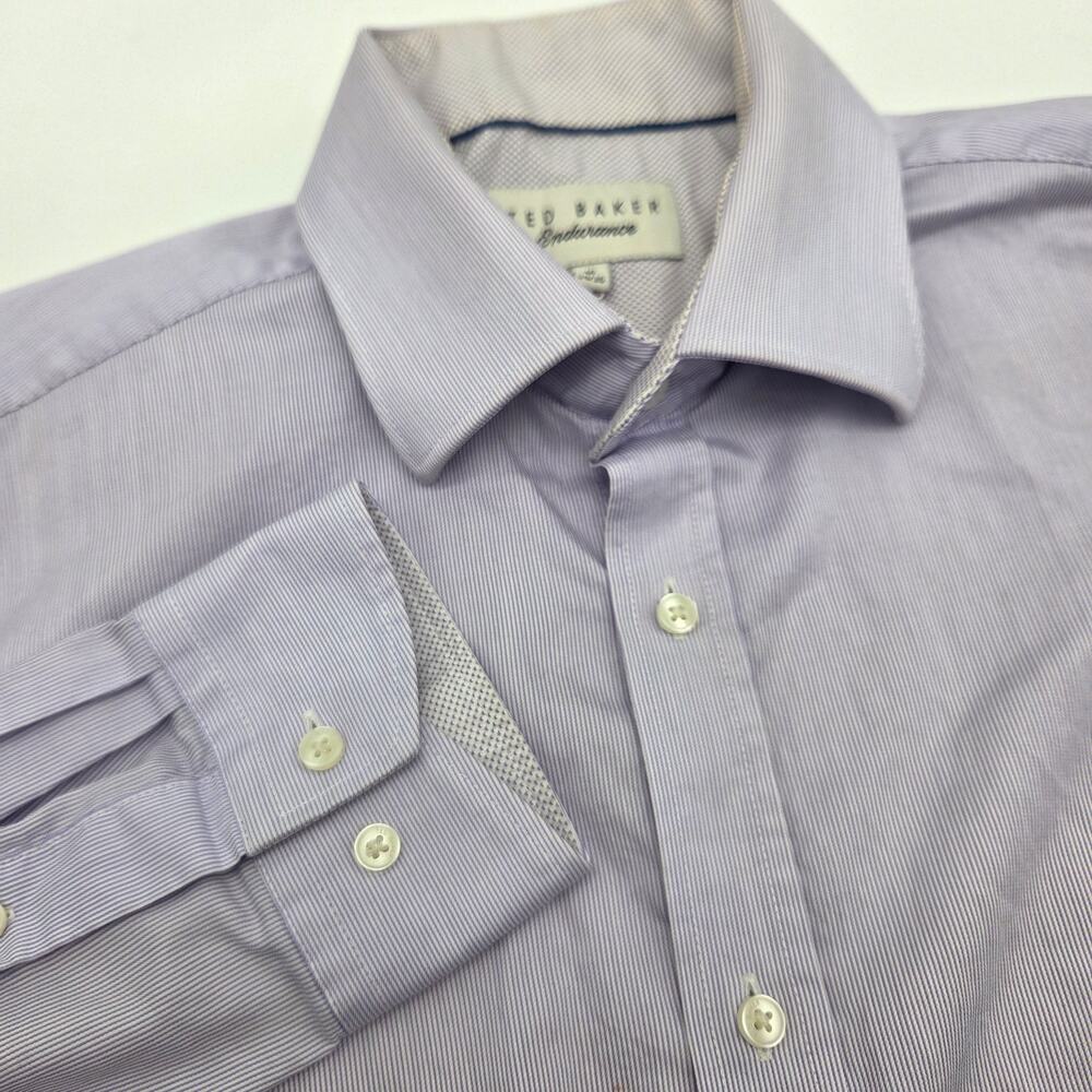 Ted Baker Endurance Men's Shirt 16 34/35‎ Button Up Long Sleeve Dress Shirt